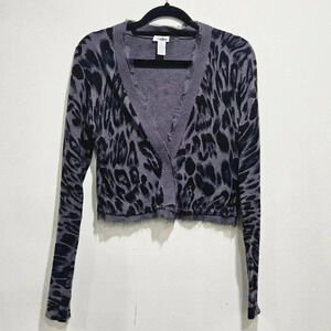 Neiman Marcus Silk Trim Cardigan Sweater